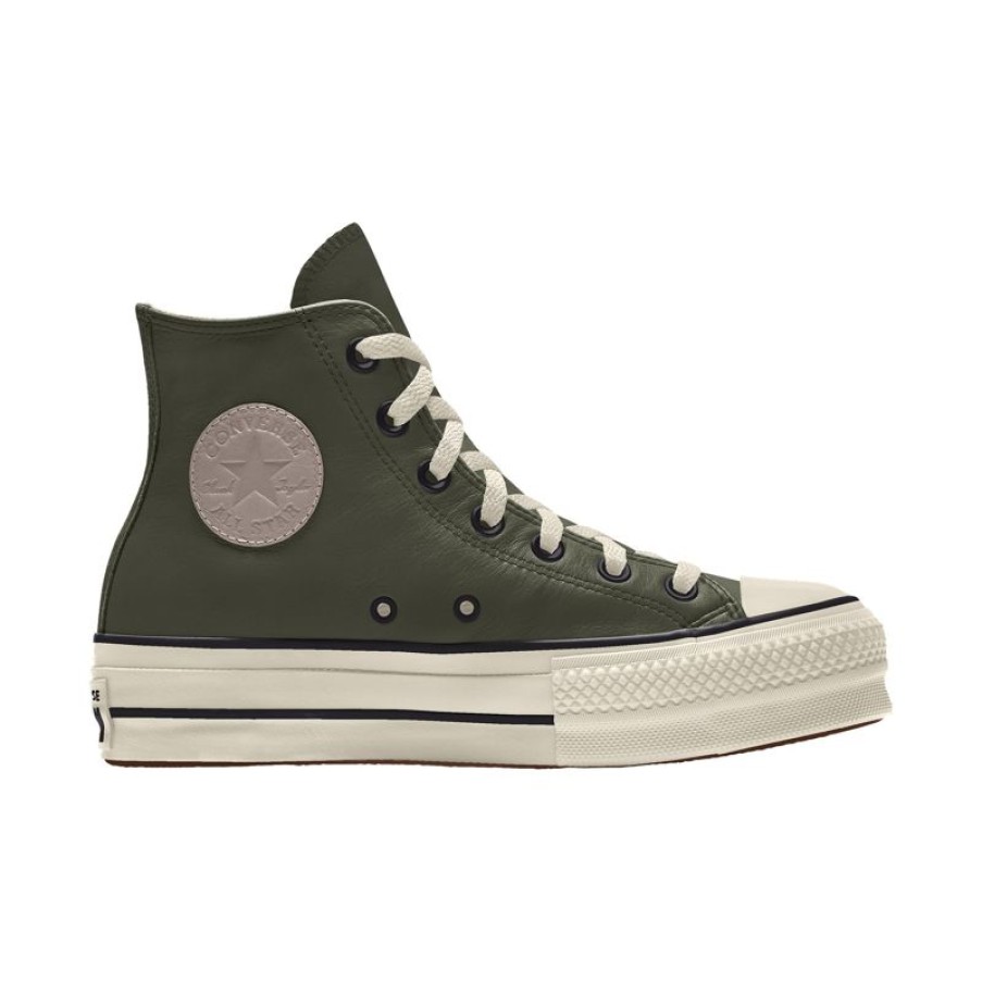 Hombre Converse Corte Alto | Custom Chuck Taylor All Star Lift Platform Leather By You