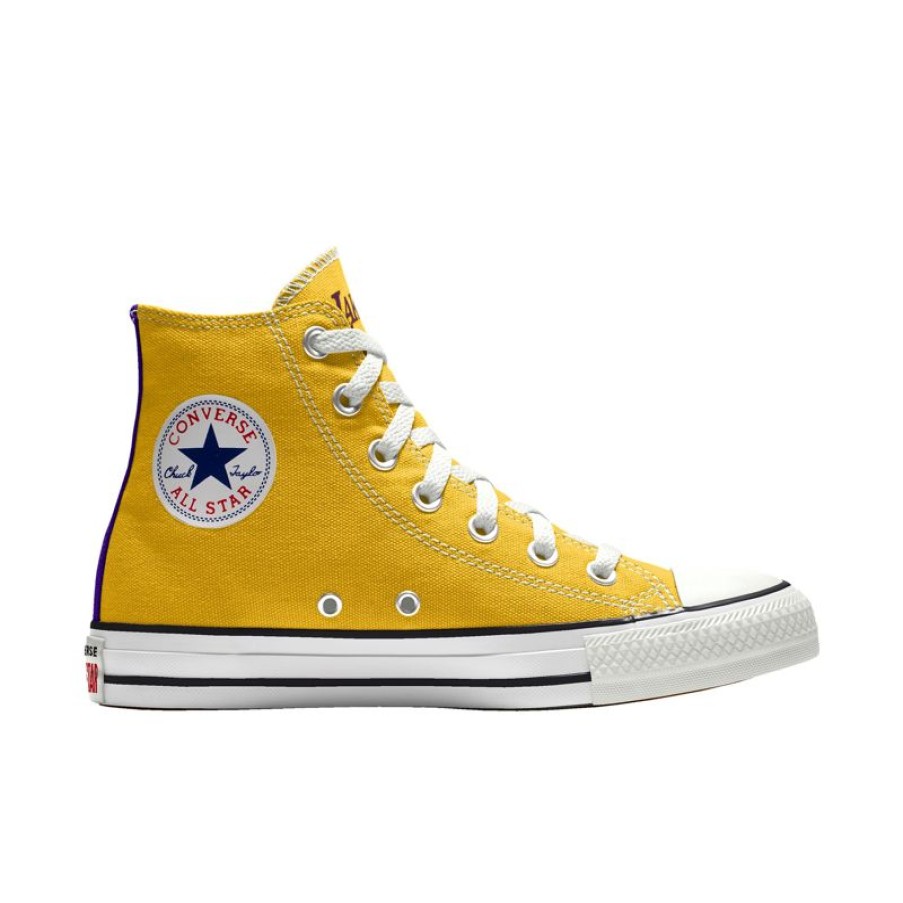 Mujer Converse Corte Alto | Custom Chuck Taylor All Star NBA By You - Los Angeles Lakers