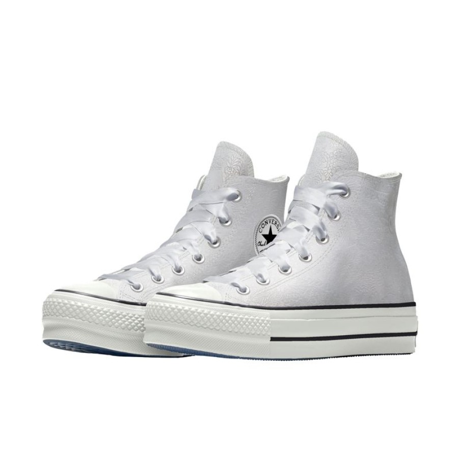 Mujer Converse Corte Alto | Custom Chuck Taylor All Star Lift Platform Premium Wedding By You