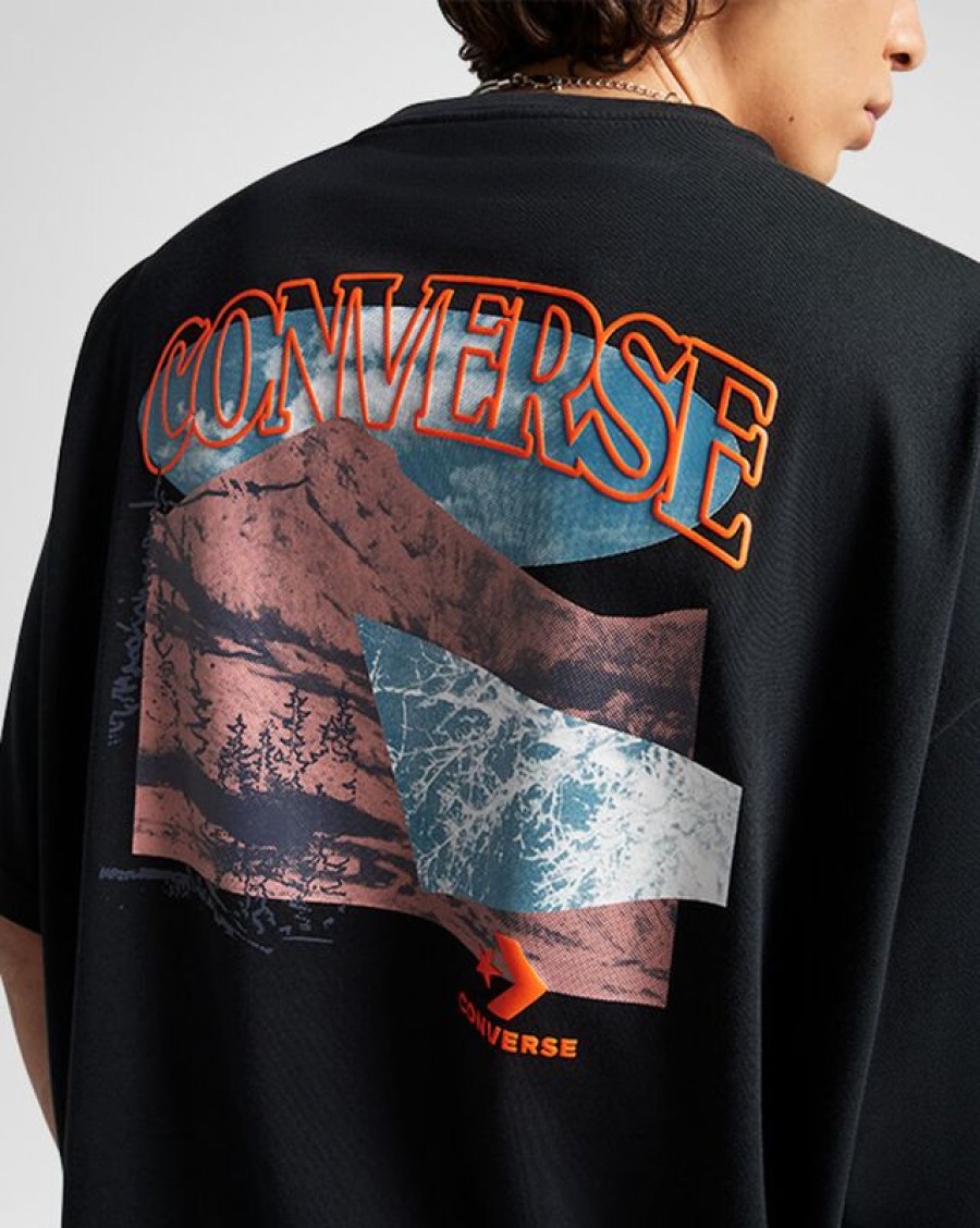 Hombre Converse Partes De Arriba Y Camisetas | All Star Mountain Remix T-Shirt