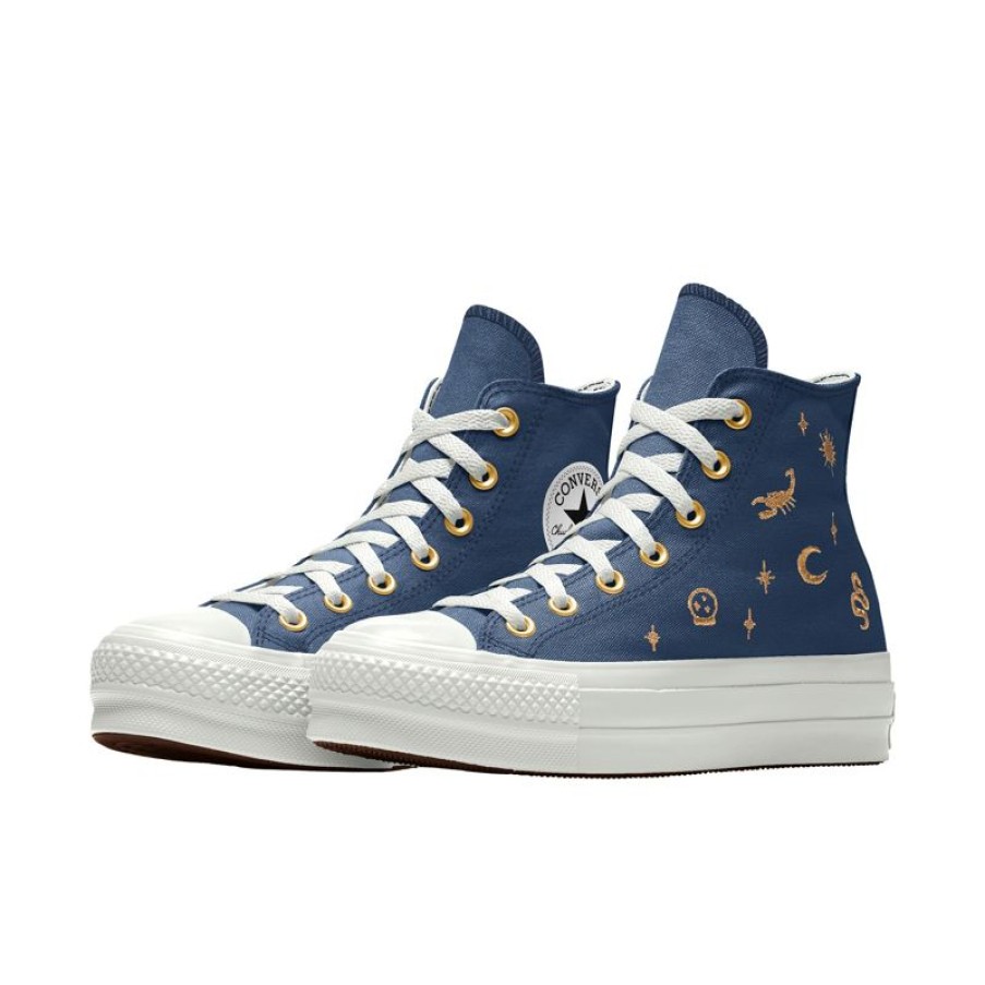 Hombre Converse Corte Alto | Custom Chuck Taylor All Star Lift Platform Embroidery By You