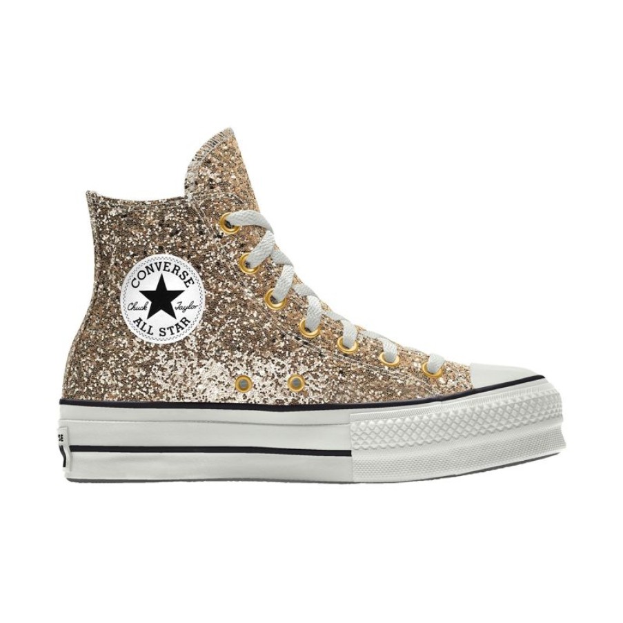 Mujer Converse Chuck Cl Sicas | Custom Chuck Taylor All Star Lift Platform Glitter By You