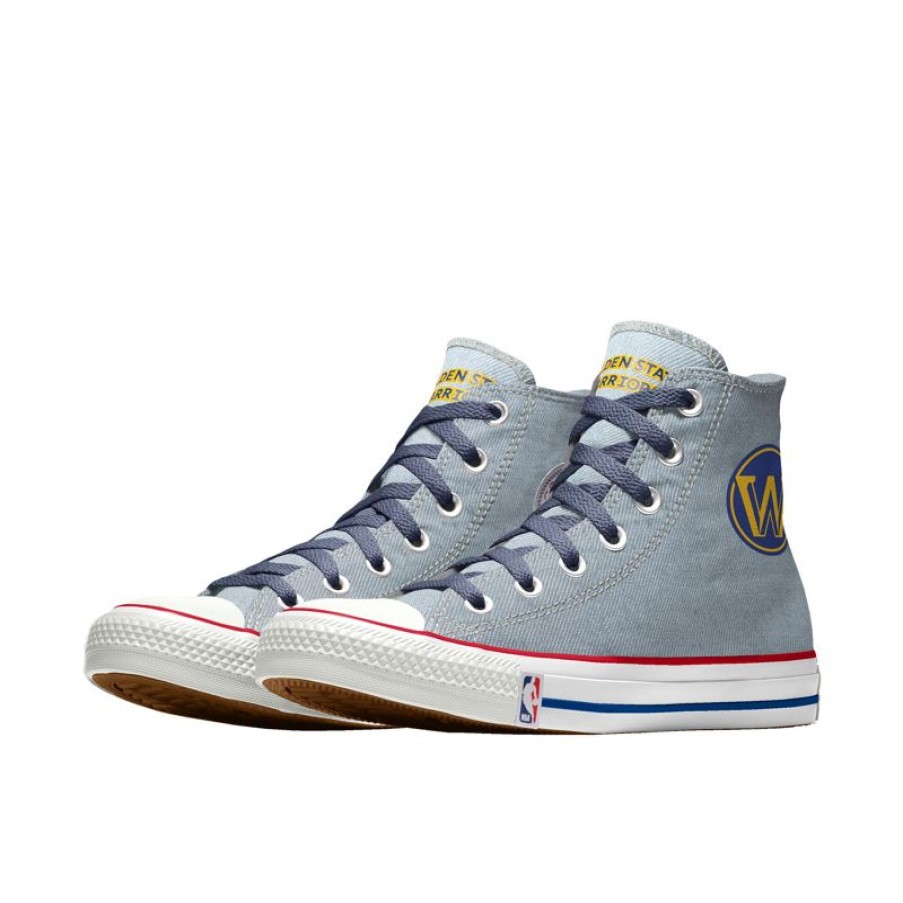 Hombre Converse Personalizar | Custom Chuck Taylor All Star Nba By You - Gold State Warriors