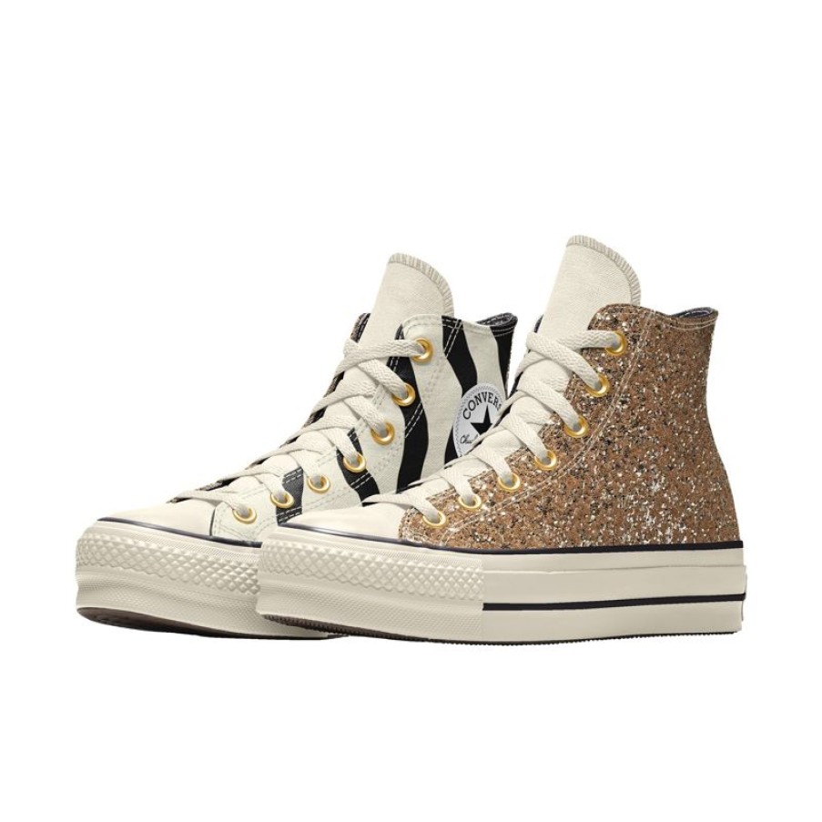 Mujer Converse Personalizar | Custom Chuck Taylor All Star Lift Platform Glitter By You