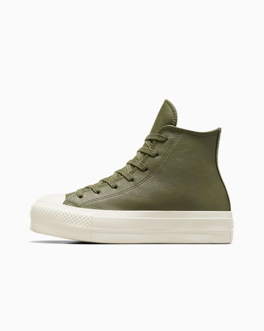 Mujer Converse Plataformas | Chuck Taylor All Star Lift Platform Leather