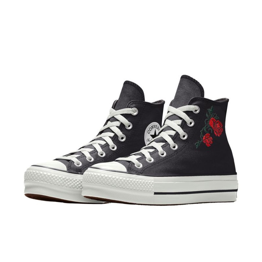 Mujer Converse Corte Bajo | Custom Chuck Taylor All Star Lift Platform Embroidery By You