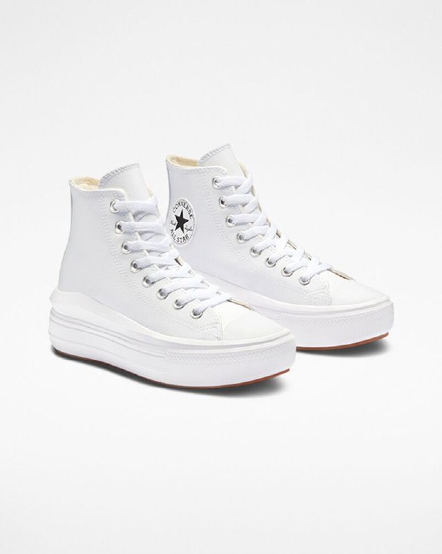 Mujer Converse Corte Alto | Chuck Taylor All Star Move Platform Foundational Leather