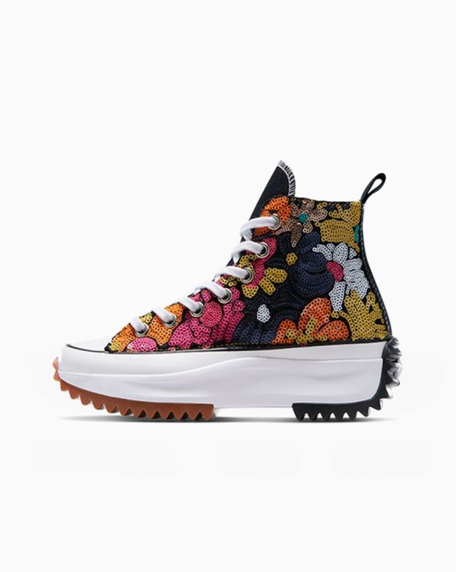 Hombre Converse Corte Alto | Run Star Hike Flower Sequins