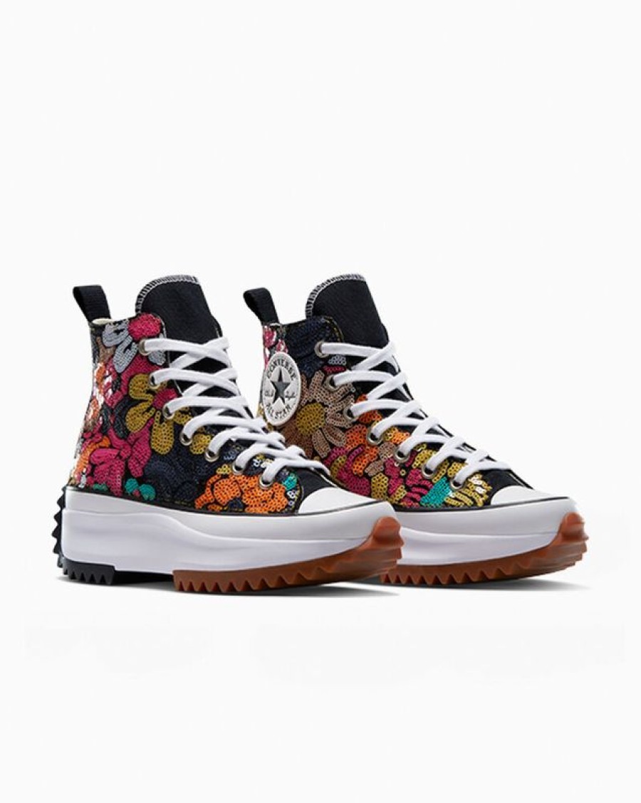 Hombre Converse Corte Alto | Run Star Hike Flower Sequins