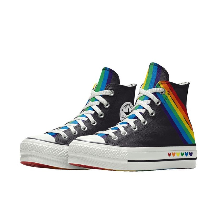 Mujer Converse Corte Bajo | Custom Chuck Taylor All Star Lift Platform Pride By You