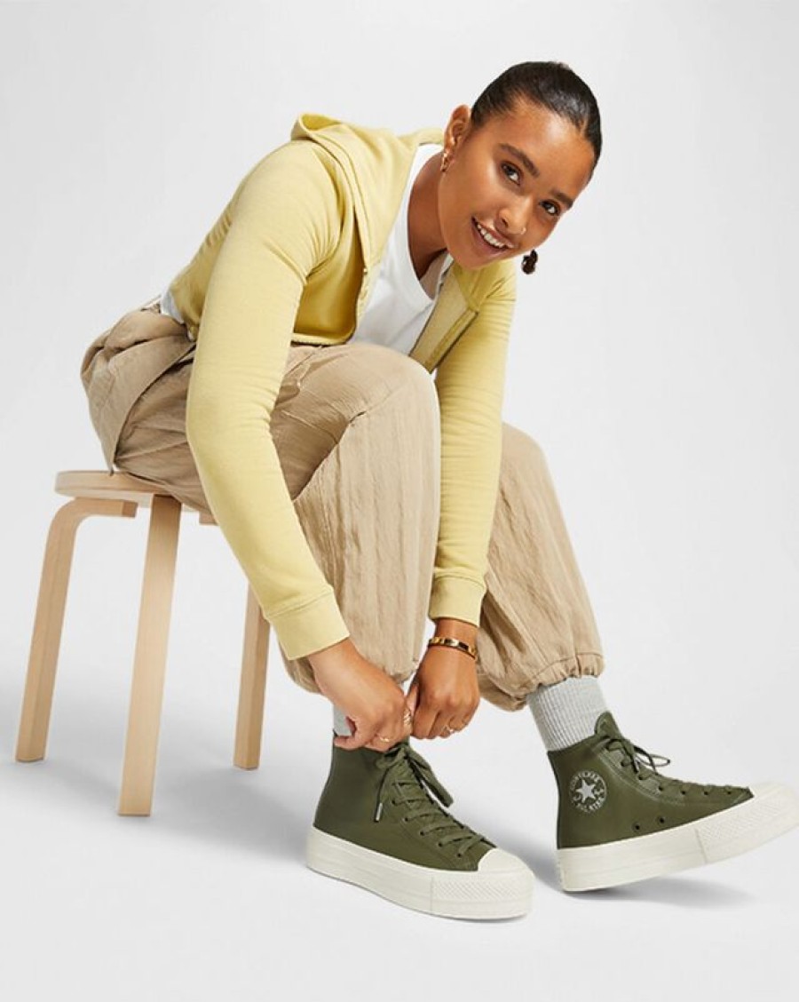 Mujer Converse Botas | Chuck Taylor All Star Lift Platform Leather