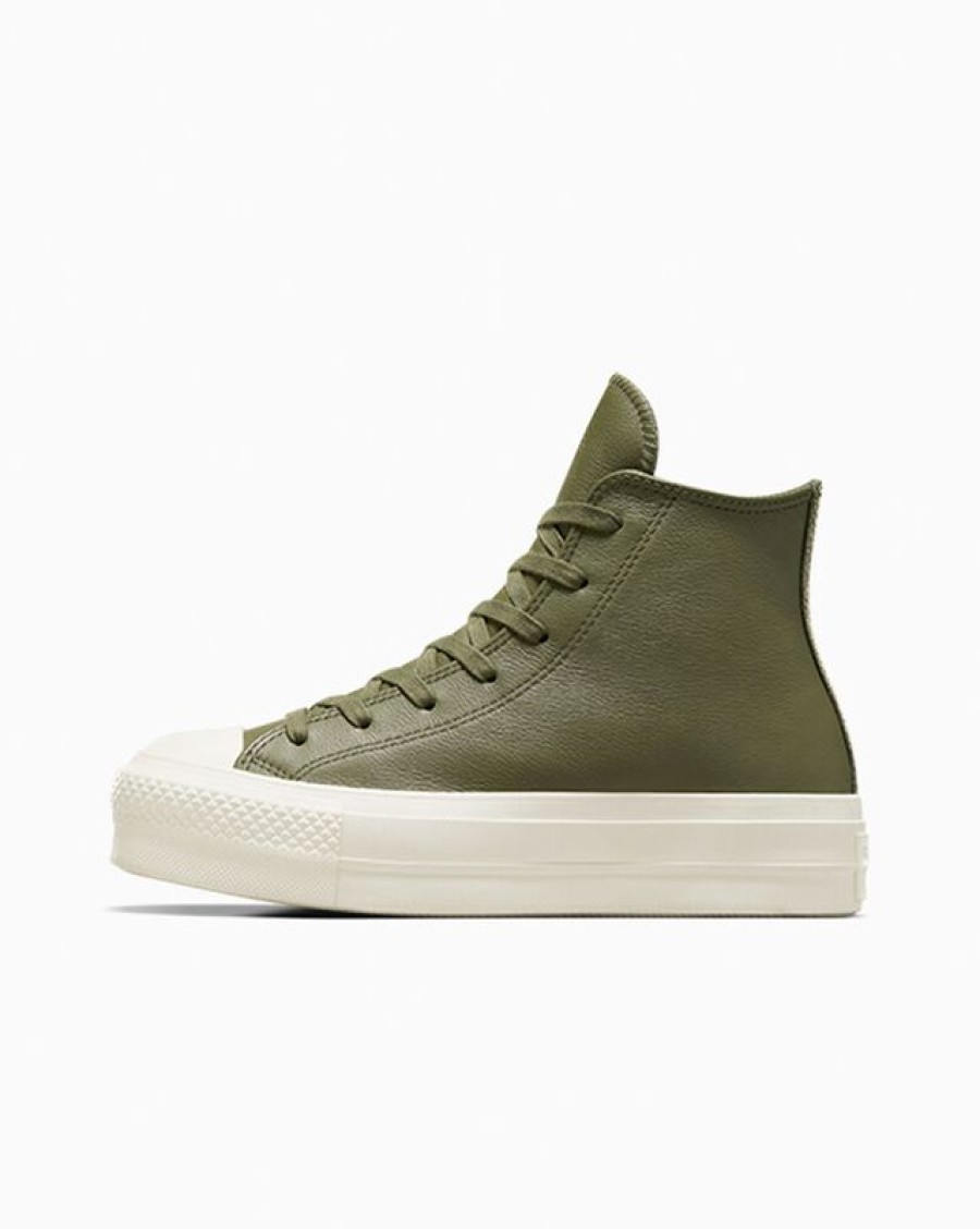 Mujer Converse Botas | Chuck Taylor All Star Lift Platform Leather