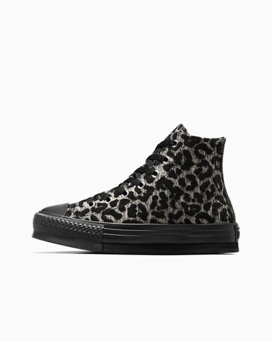 Ninos Converse Corte Alto | Chuck Taylor All Star Eva Lift Platform Leopard