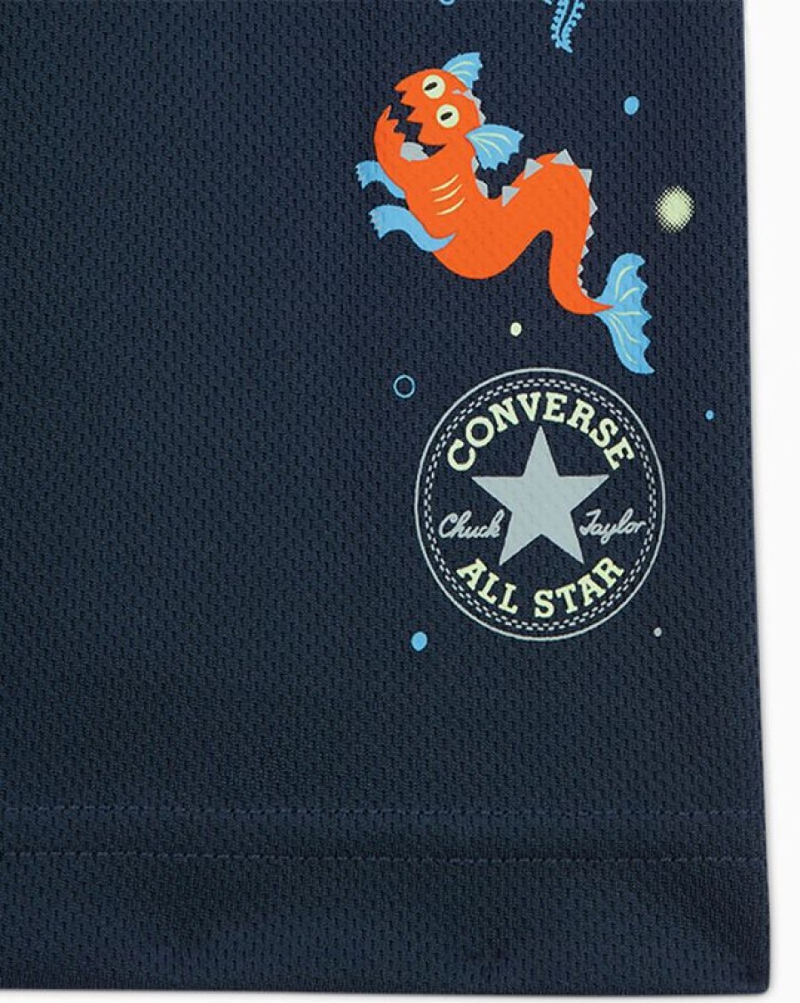 Ninos Converse Partes De Arriba Y Camisetas | Deep Sea Cruisers T-Shirt & Shorts Set