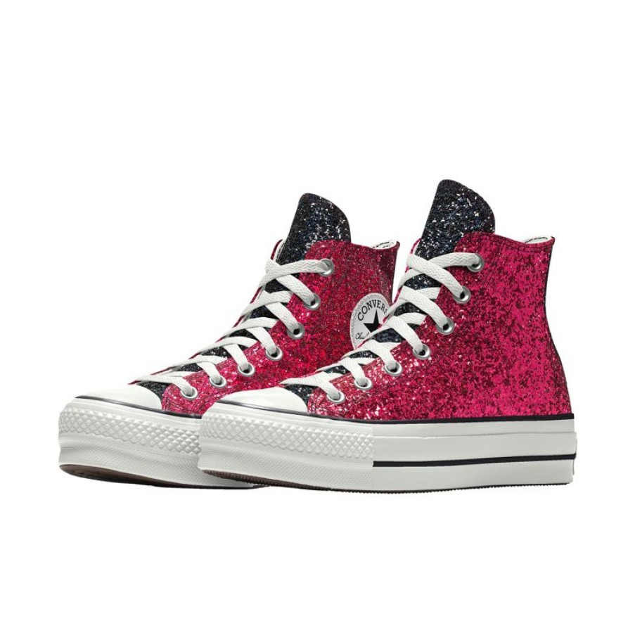 Hombre Converse Plataformas | Custom Chuck Taylor All Star Lift Platform Glitter By You