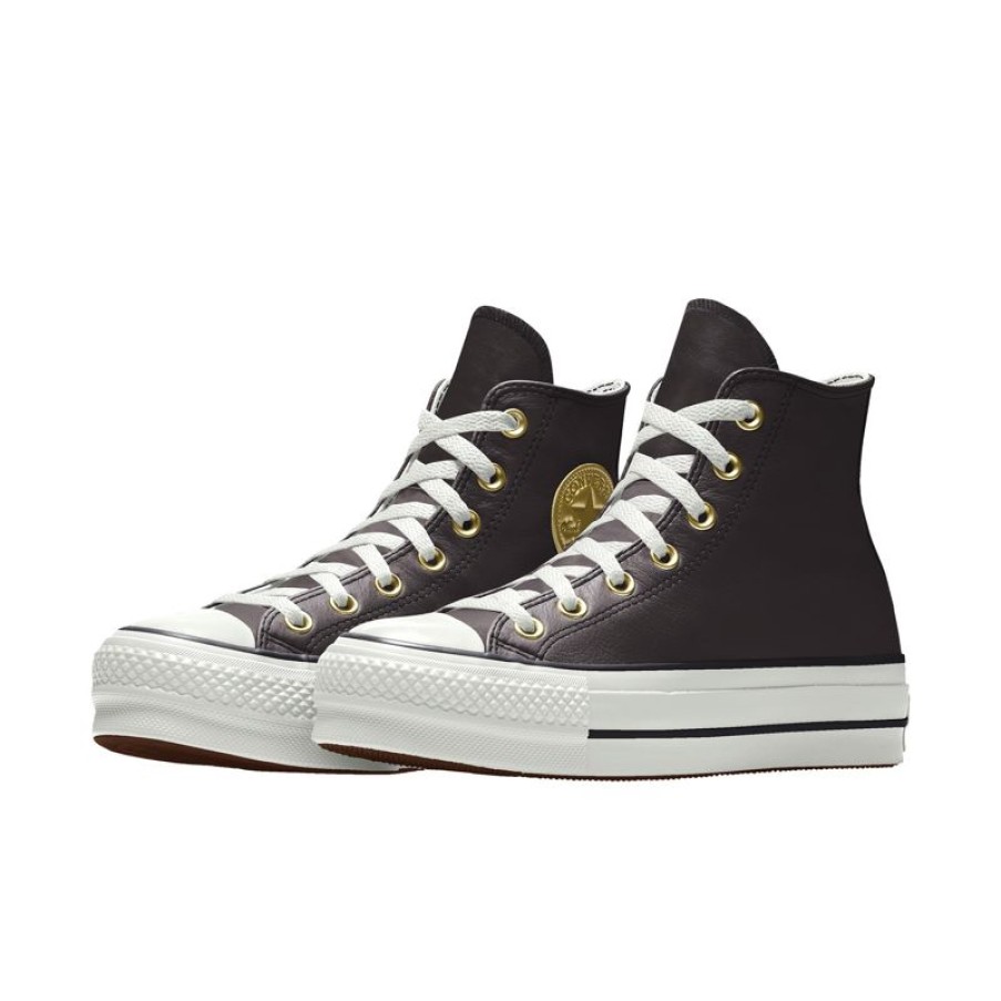 Mujer Converse Corte Bajo | Custom Chuck Taylor All Star Lift Platform Leather By You