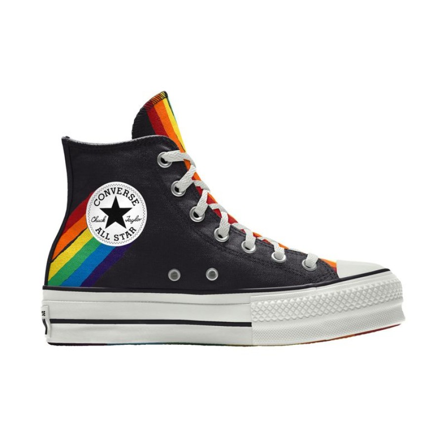 Mujer Converse Personalizar | Custom Chuck Taylor All Star Lift Platform Pride By You