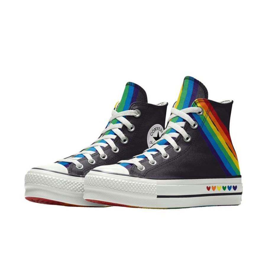 Mujer Converse Personalizar | Custom Chuck Taylor All Star Lift Platform Pride By You