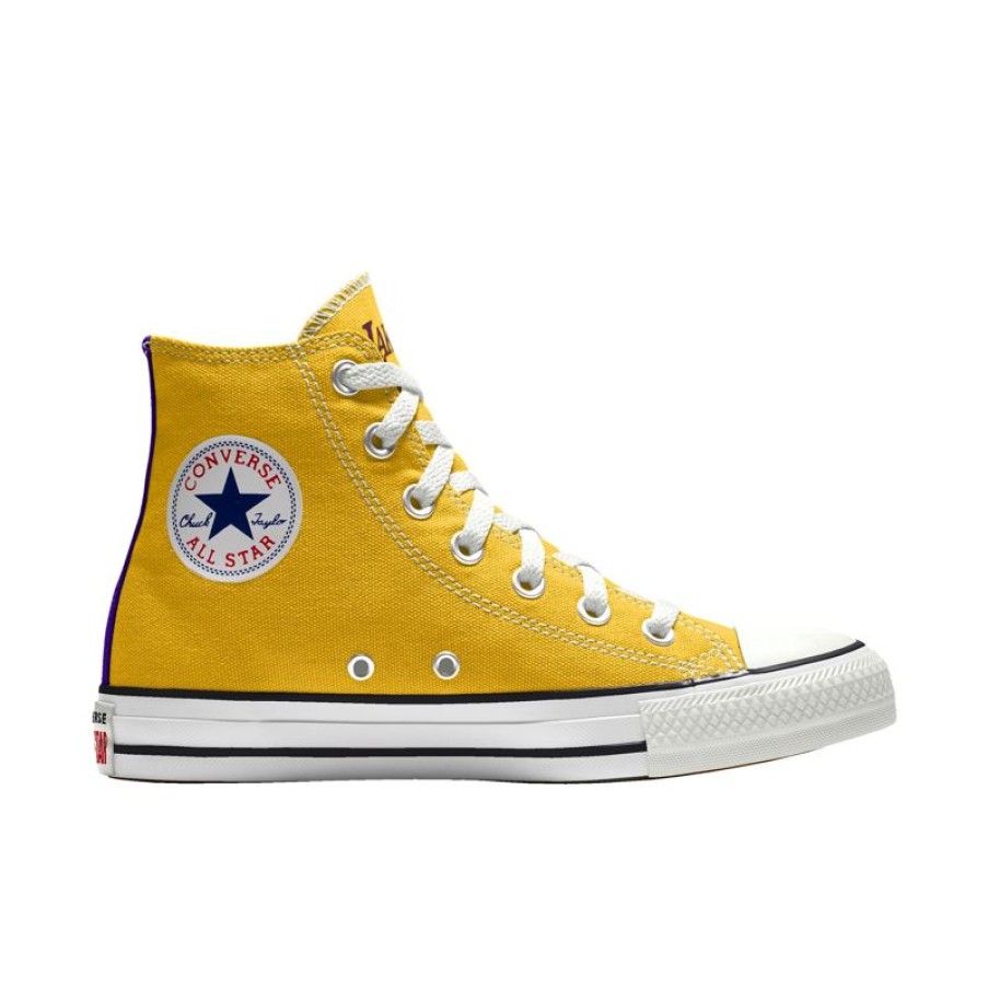 Mujer Converse Chuck Cl Sicas | Custom Chuck Taylor All Star NBA By You - Los Angeles Lakers