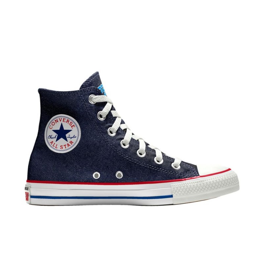 Mujer Converse Modelos Anchos | Custom Chuck Taylor All Star NBA By You - Philadelphia 76ers