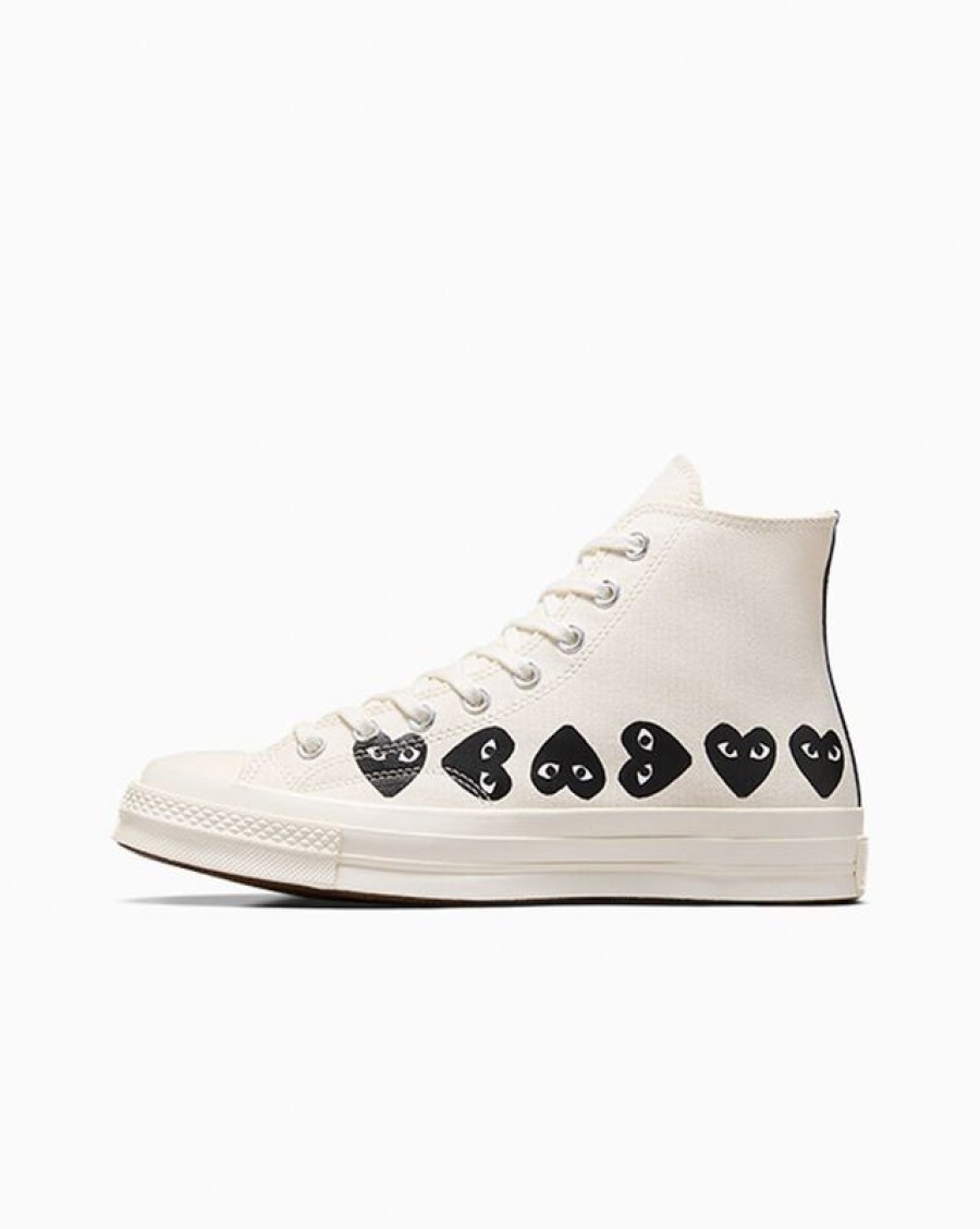 Hombre Converse Corte Alto | Converse X Comme Des Garcons Play Chuck 70 Multi Heart