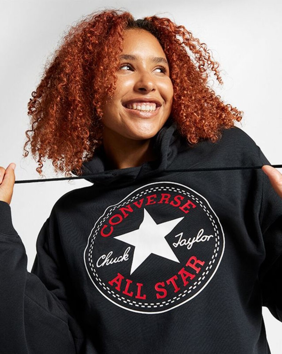 Mujer Converse Winter Shop | Sudadera Con Capucha De Ajuste Estandar Converse Go-To All Star Patch