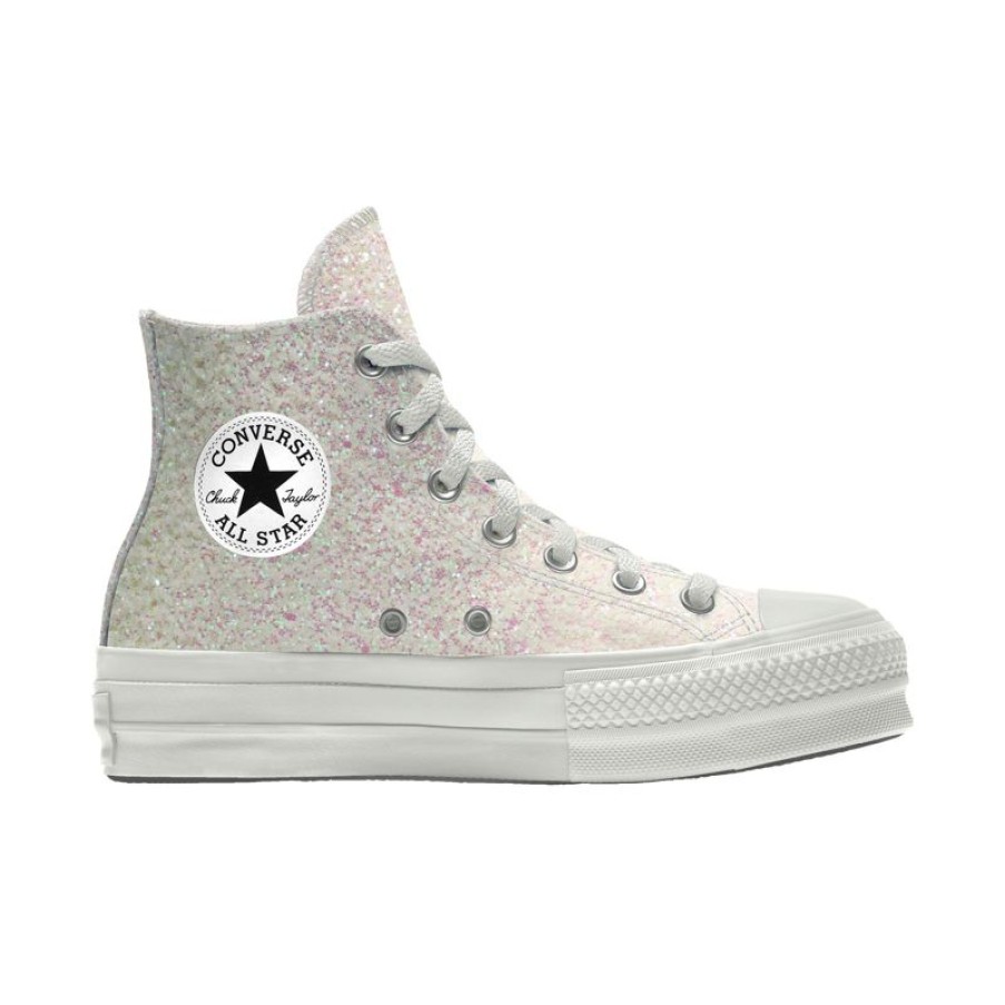 Mujer Converse Personalizar | Custom Chuck Taylor All Star Lift Platform Glitter By You