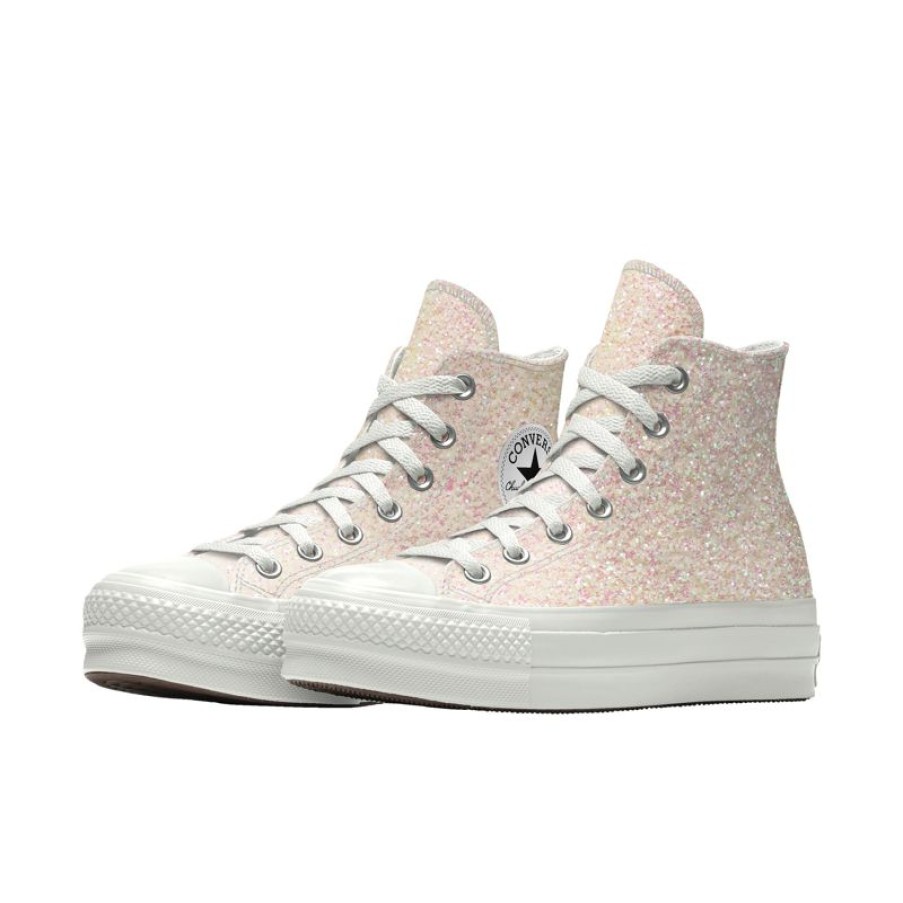 Mujer Converse Personalizar | Custom Chuck Taylor All Star Lift Platform Glitter By You