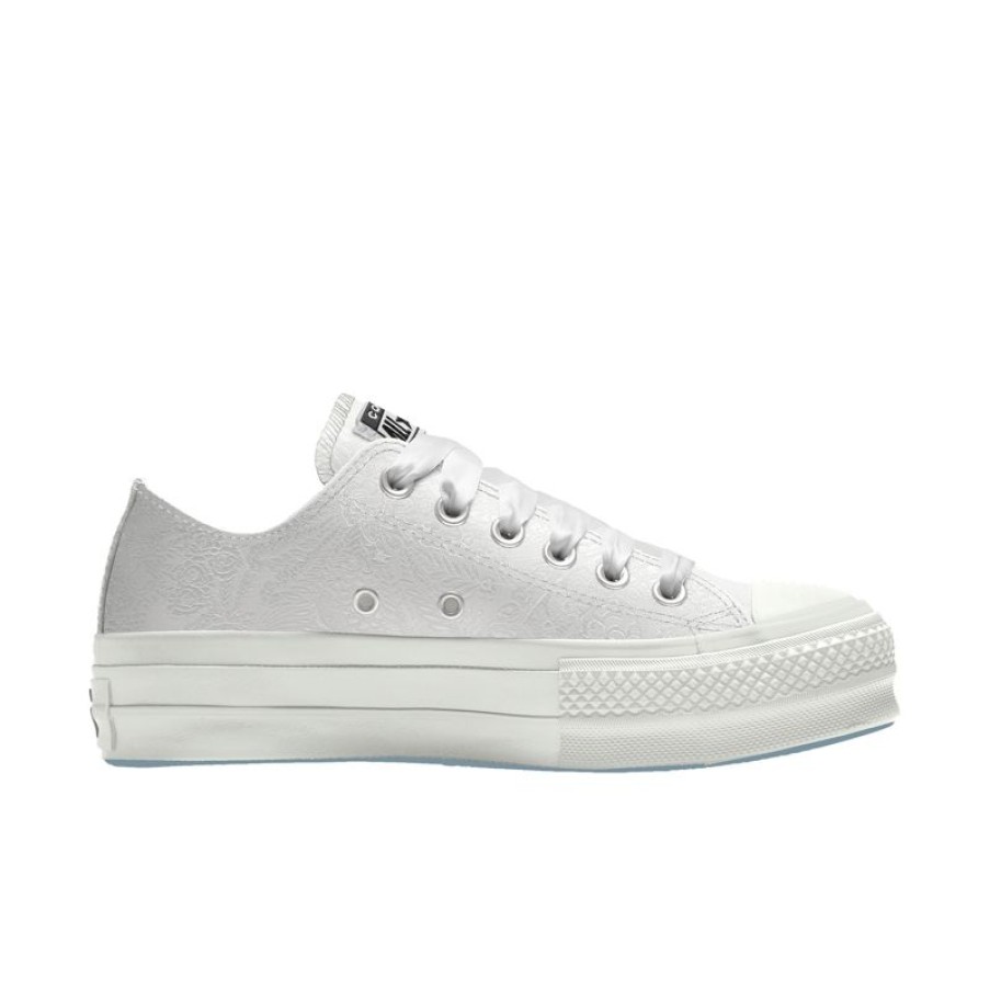 Mujer Converse Corte Bajo | Custom Chuck Taylor All Star Lift Platform Premium Wedding By You