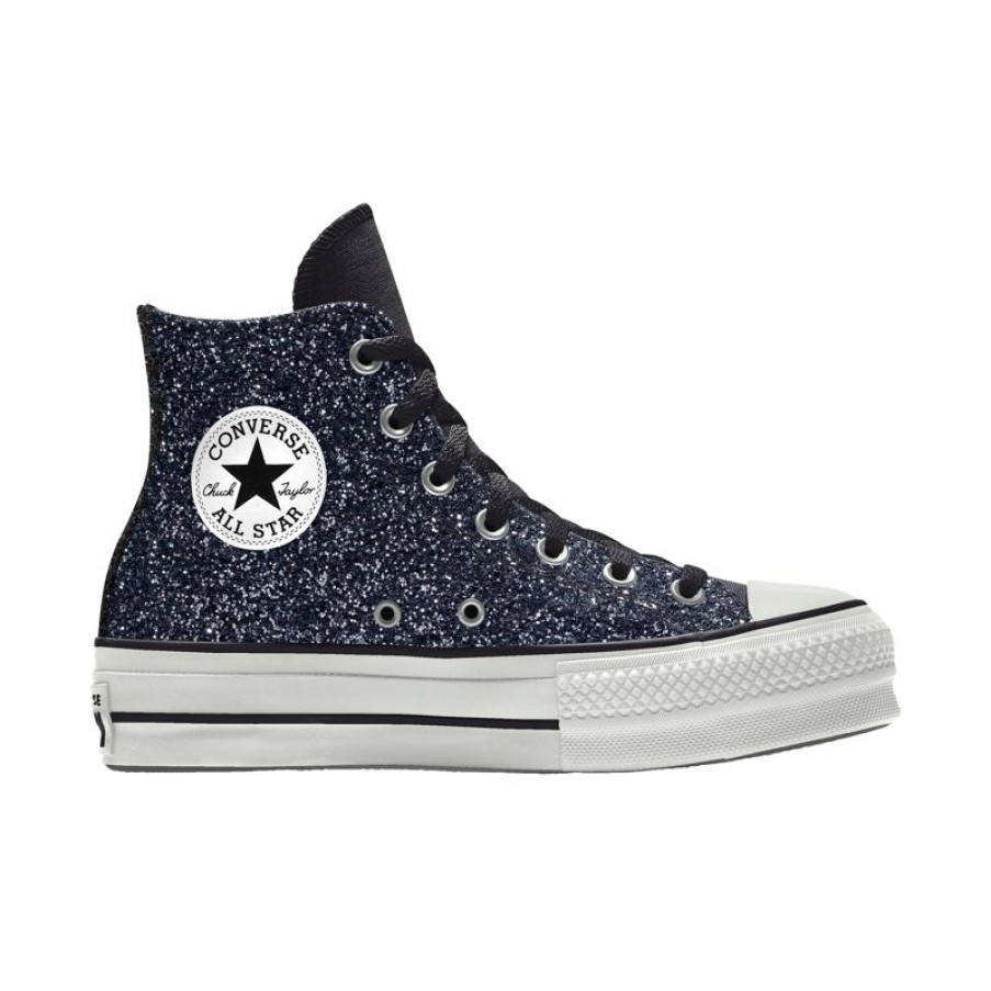 Mujer Converse Personalizar | Custom Chuck Taylor All Star Lift Platform Glitter By You