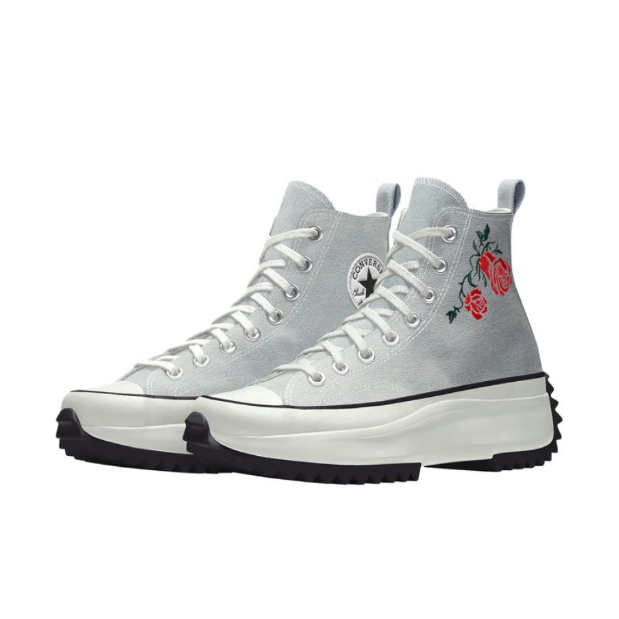 Mujer Converse Plataformas | Custom Run Star Hike Platform Embroidery By You