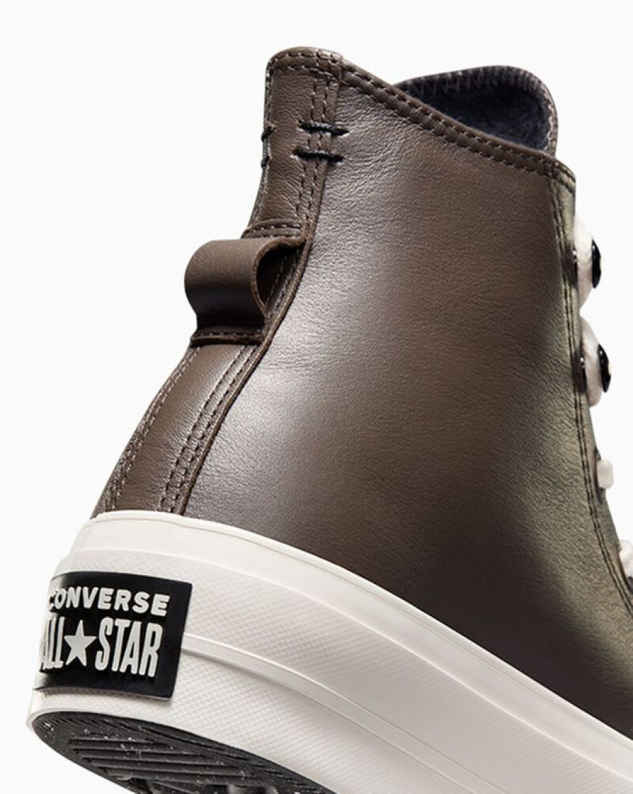 Mujer Converse Plataformas | Chuck Taylor All Star Lift Platform Fleece-Lined Leather