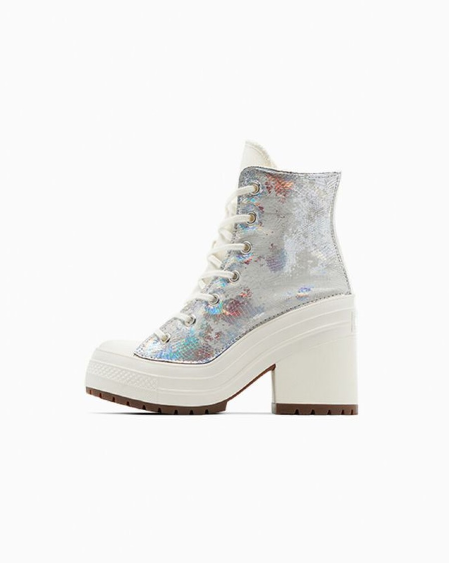 Mujer Converse Plataformas | Chuck 70 De Luxe Heel Metallic