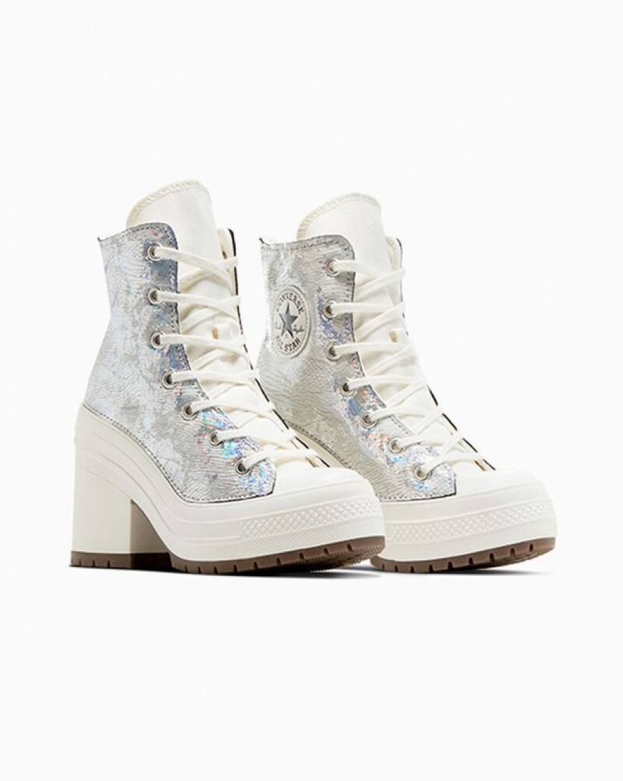 Mujer Converse Plataformas | Chuck 70 De Luxe Heel Metallic