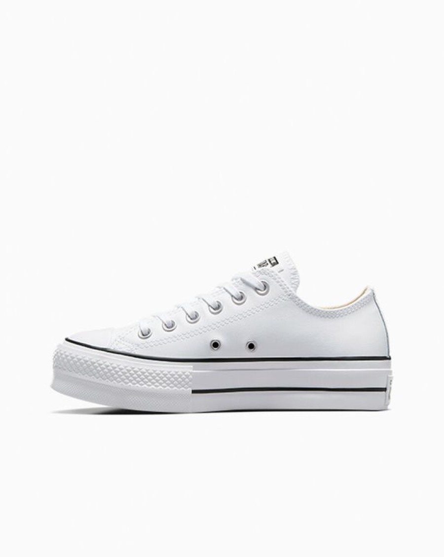 Hombre Converse Corte Bajo | Chuck Taylor All Star Platform Clean Leather