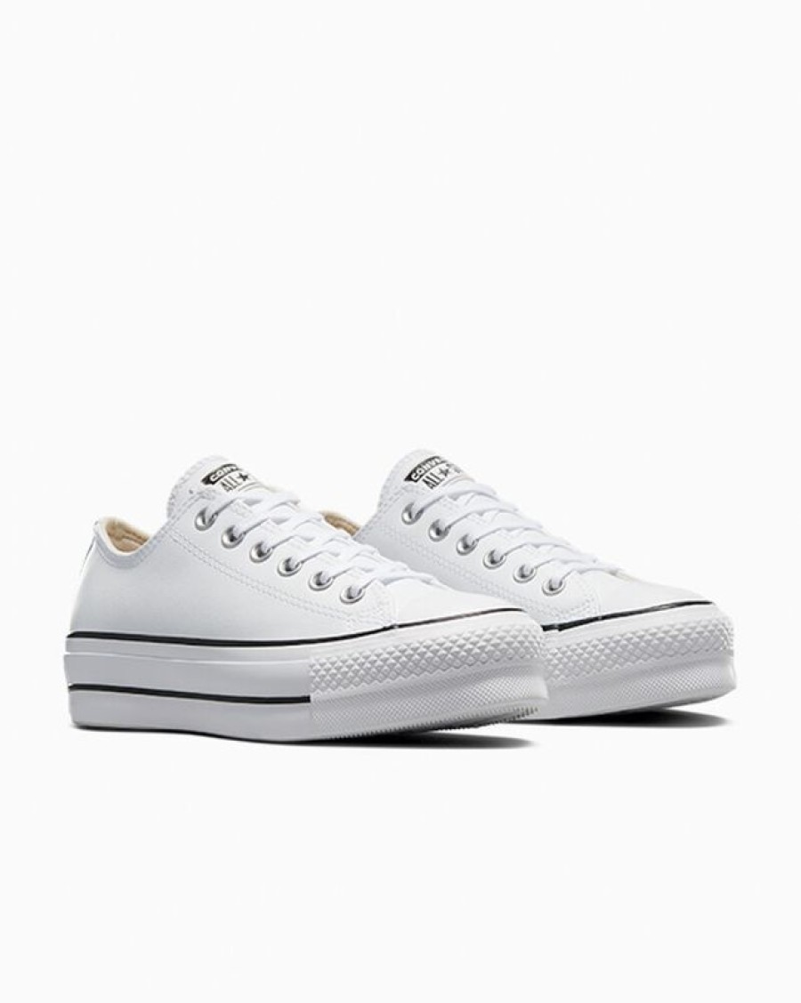 Hombre Converse Corte Bajo | Chuck Taylor All Star Platform Clean Leather