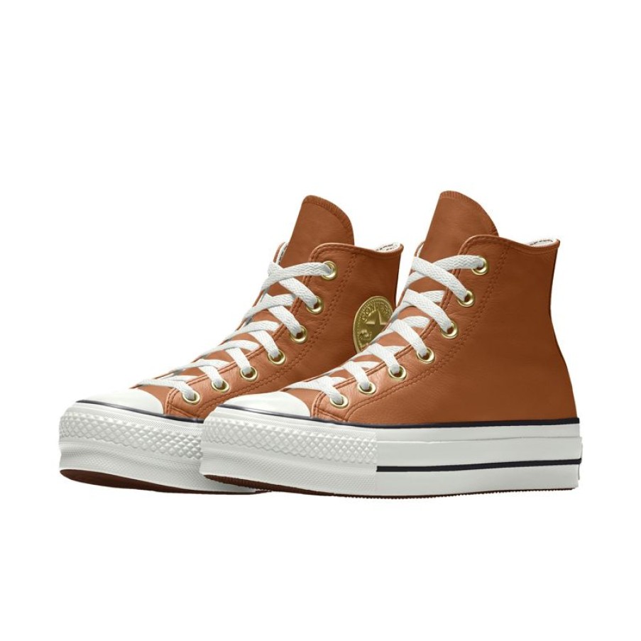 Mujer Converse Corte Alto | Custom Chuck Taylor All Star Lift Platform Leather By You