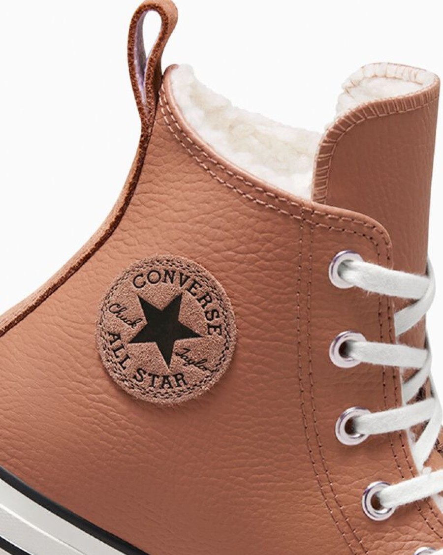 Ninos Converse Corte Alto | Chuck Taylor All Star Leather Faux Fur Lining