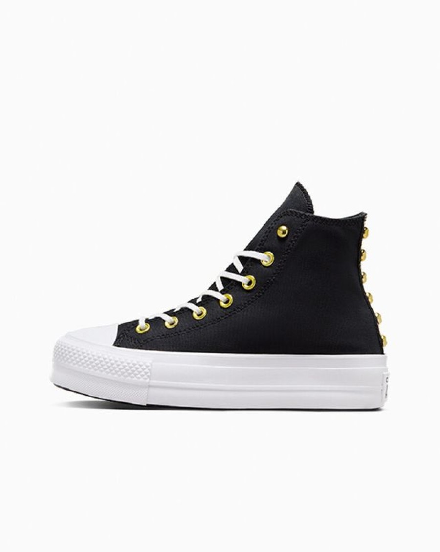 Mujer Converse Plataformas | Chuck Taylor All Star Lift Platform Star Studded