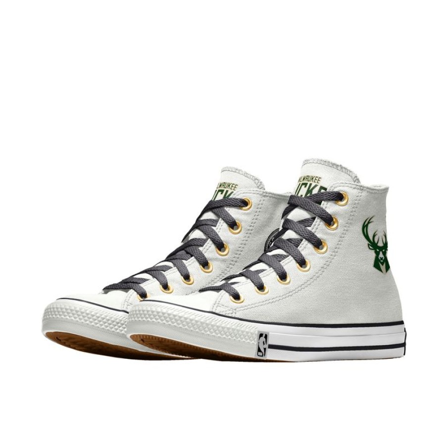 Hombre Converse Personalizar | Custom Chuck Taylor All Star Nba By You - Milwaukee Bucks