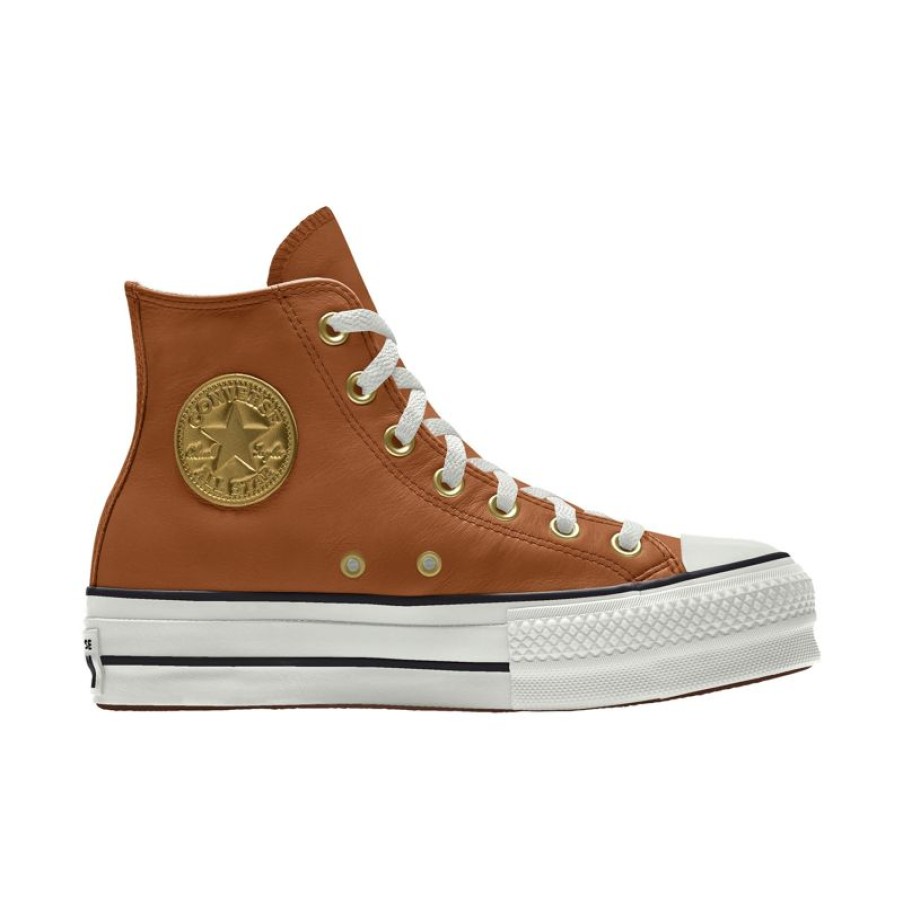 Mujer Converse Corte Bajo | Custom Chuck Taylor All Star Lift Platform Leather By You