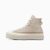 Mujer Converse Winter Shop | Chuck Taylor All Star Lift Platform Faux Mohair