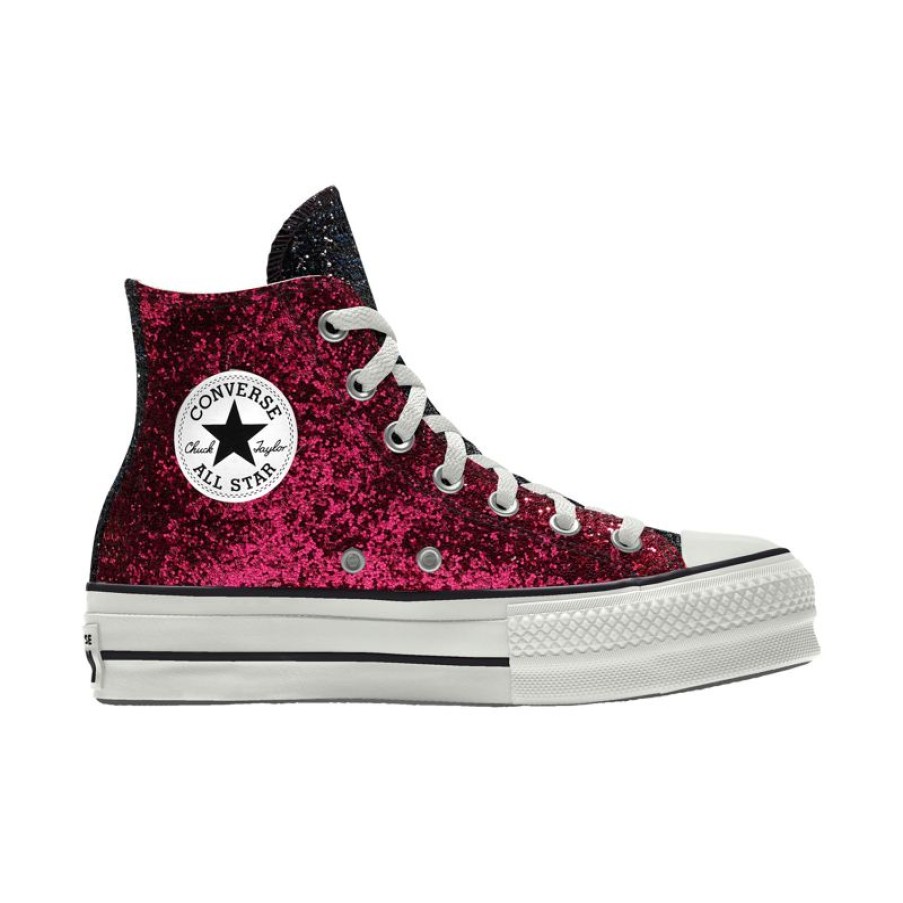 Mujer Converse Personalizar | Custom Chuck Taylor All Star Lift Platform Glitter By You