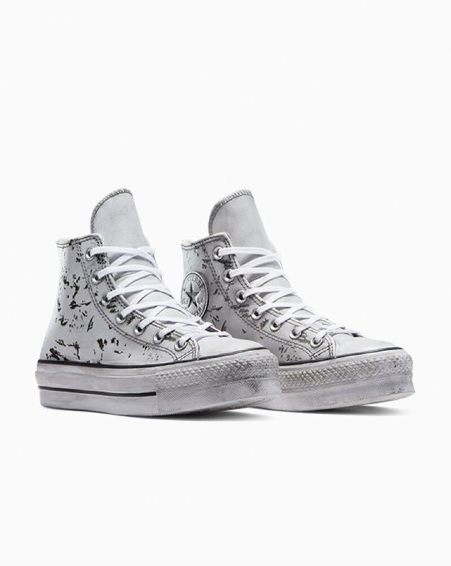 Mujer Converse Plataformas | Chuck Taylor All Star Lift Platform Laser Leather