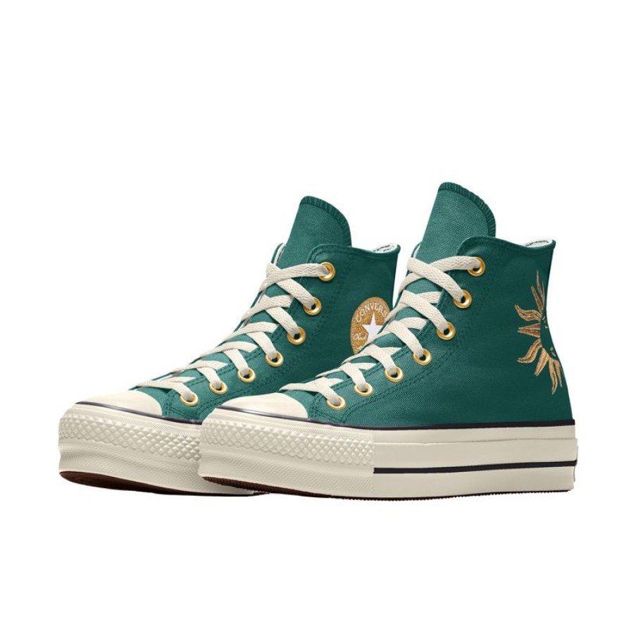 Hombre Converse Chuck Clasicas | Custom Chuck Taylor All Star Lift Platform Embroidery By You