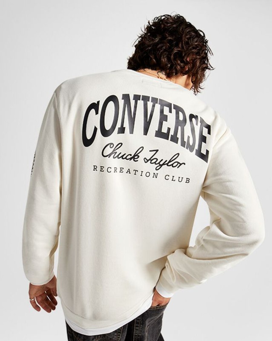 Hombre Converse Chaquetas Y Sudaderas | All Star Old School Crew