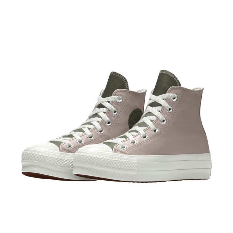 Mujer Converse Corte Alto | Custom Chuck Taylor All Star Lift Platform Leather By You