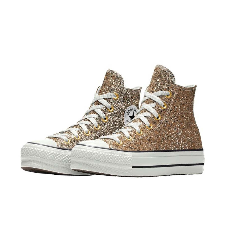 Mujer Converse Plataformas | Custom Chuck Taylor All Star Lift Platform Glitter By You