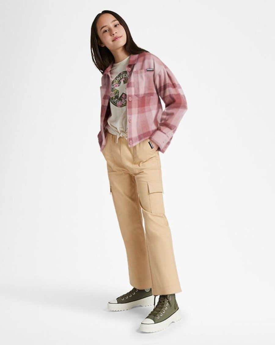 Ninos Converse Pantalones Largos Y Cortos | Paperbag Wide Leg Woven Pants