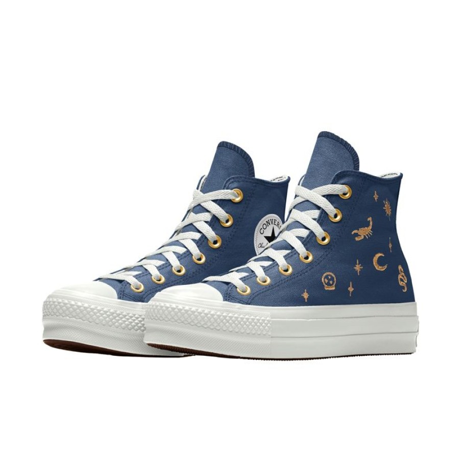 Hombre Converse Chuck Clasicas | Custom Chuck Taylor All Star Lift Platform Embroidery By You